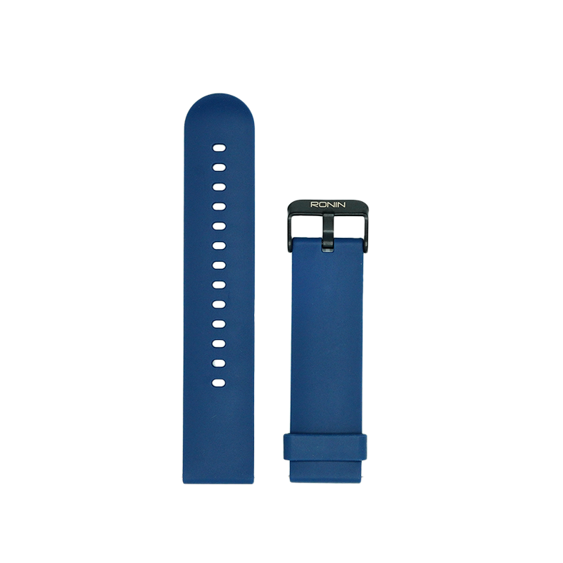 RONiN R-02 & R-03 smartwatch strap in blue, designed with a flexible and comfortable fit for everyday wear.