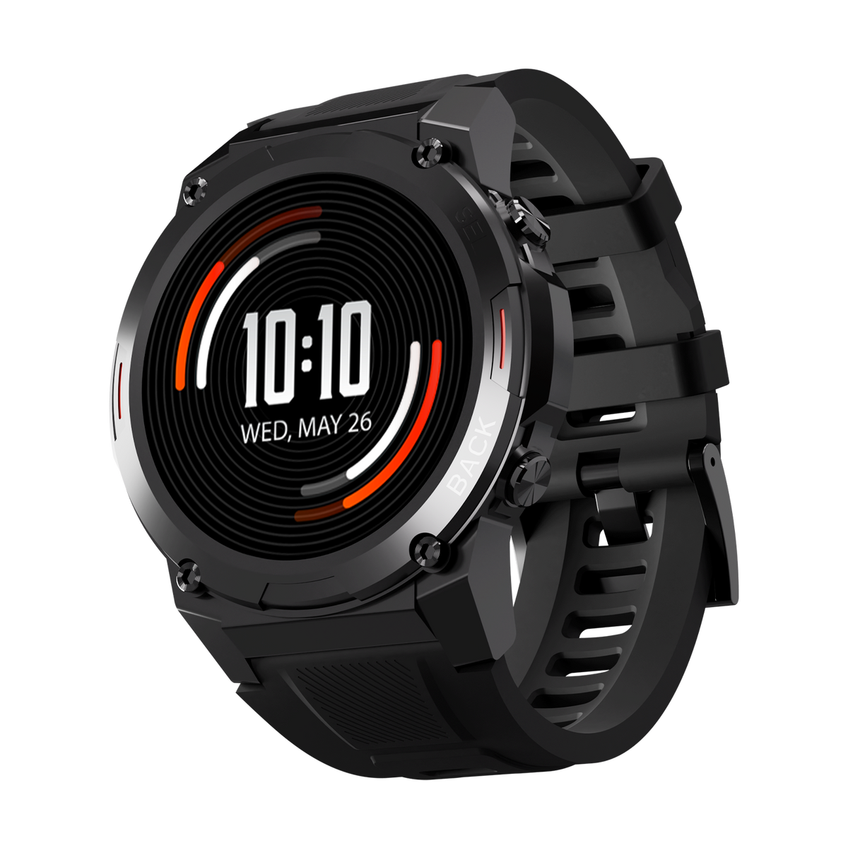 r-011 smart watch metallic dial