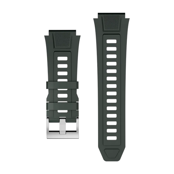 RONiN R-011 Silicone Strap in green, designed for comfort and durability, perfect for an active lifestyle.