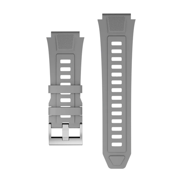 RONiN R-011 Silicone Strap in grey, designed for comfort and durability, perfect for an active lifestyle.