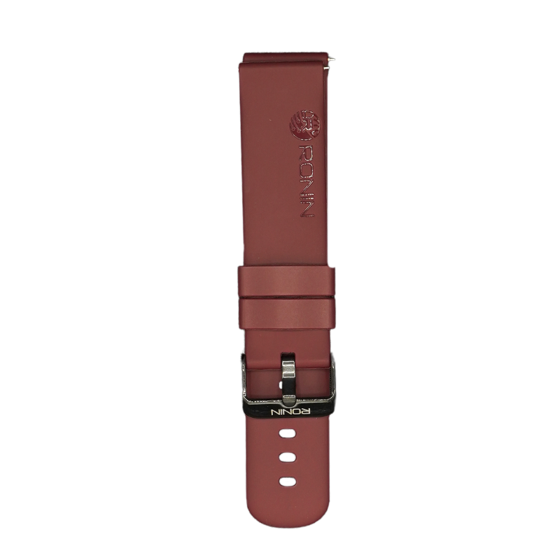 RONiN R-06, R-07 & R-08 Smart Watch Strap in maroon, a durable and stylish accessory for everyday wear.
