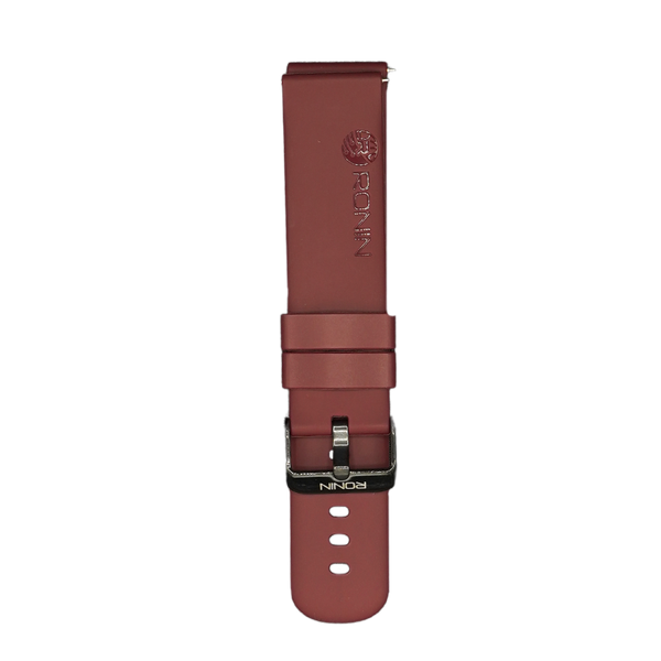 RONiN R-06, R-07 & R-08 Smart Watch Strap in maroon, a durable and stylish accessory for everyday wear.
