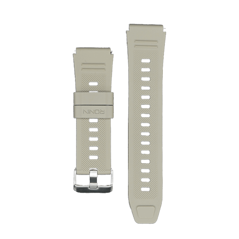 RONiN R-012 Rugged Smart Watch Strap in white, designed for a bold look and secure fit during active wear.