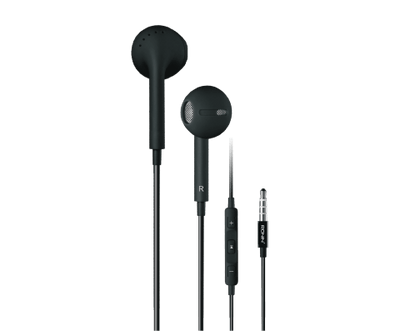 Black RONiN R-5 Handsfree with 3.5 mm jack, compatible with most devices for high-quality sound output.