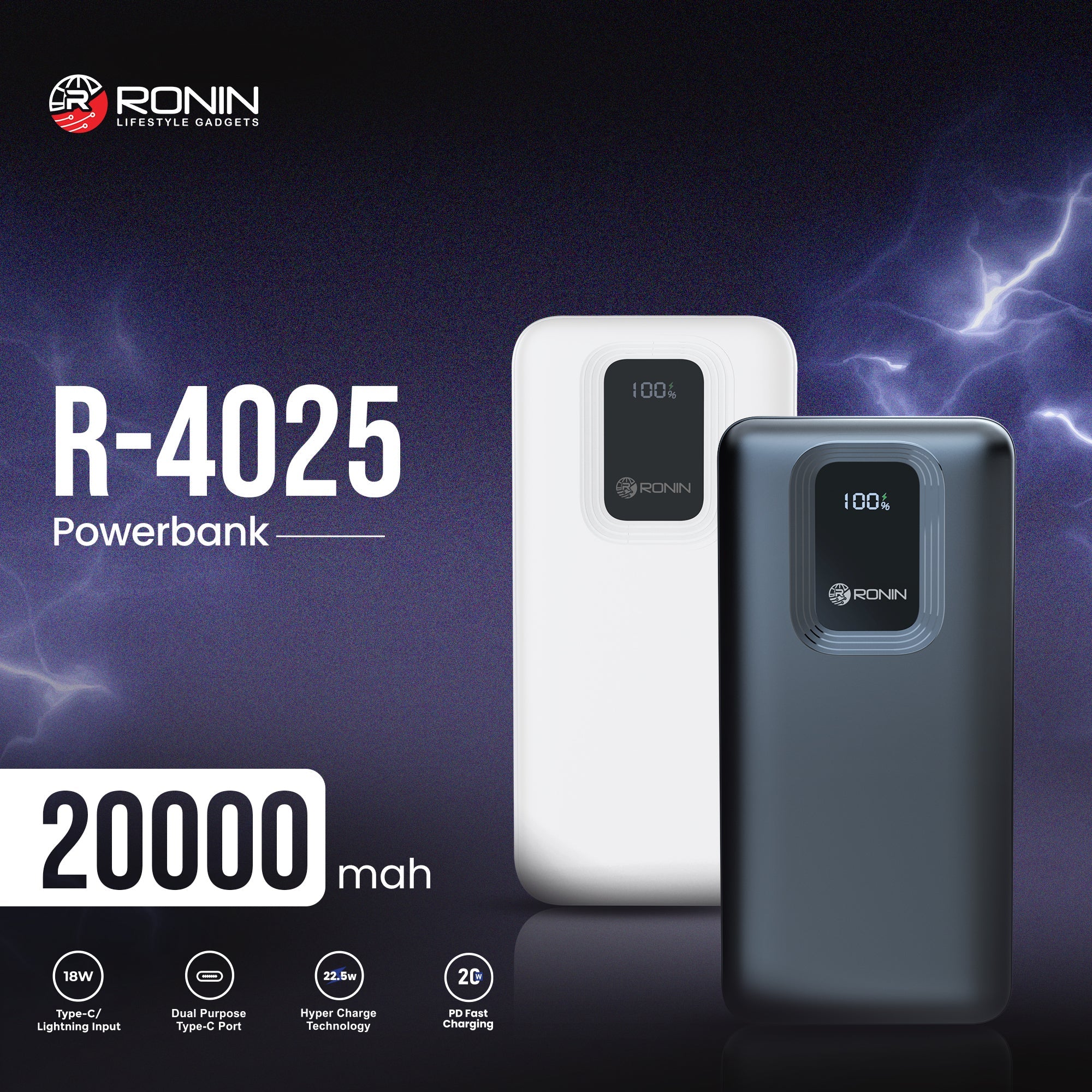R-4025 Power Bank: Reliable, Compact, and Always Ready