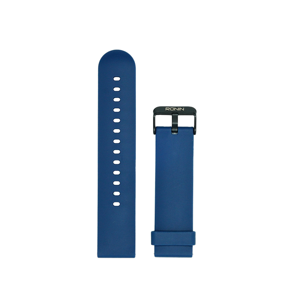 RONiN R-02 & R-03 smartwatch strap in blue, designed with a flexible and comfortable fit for everyday wear.