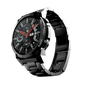 Black metallic RONiN R-011 Luxe Smart Watch, combining stylish design with advanced smart features like call notifications.