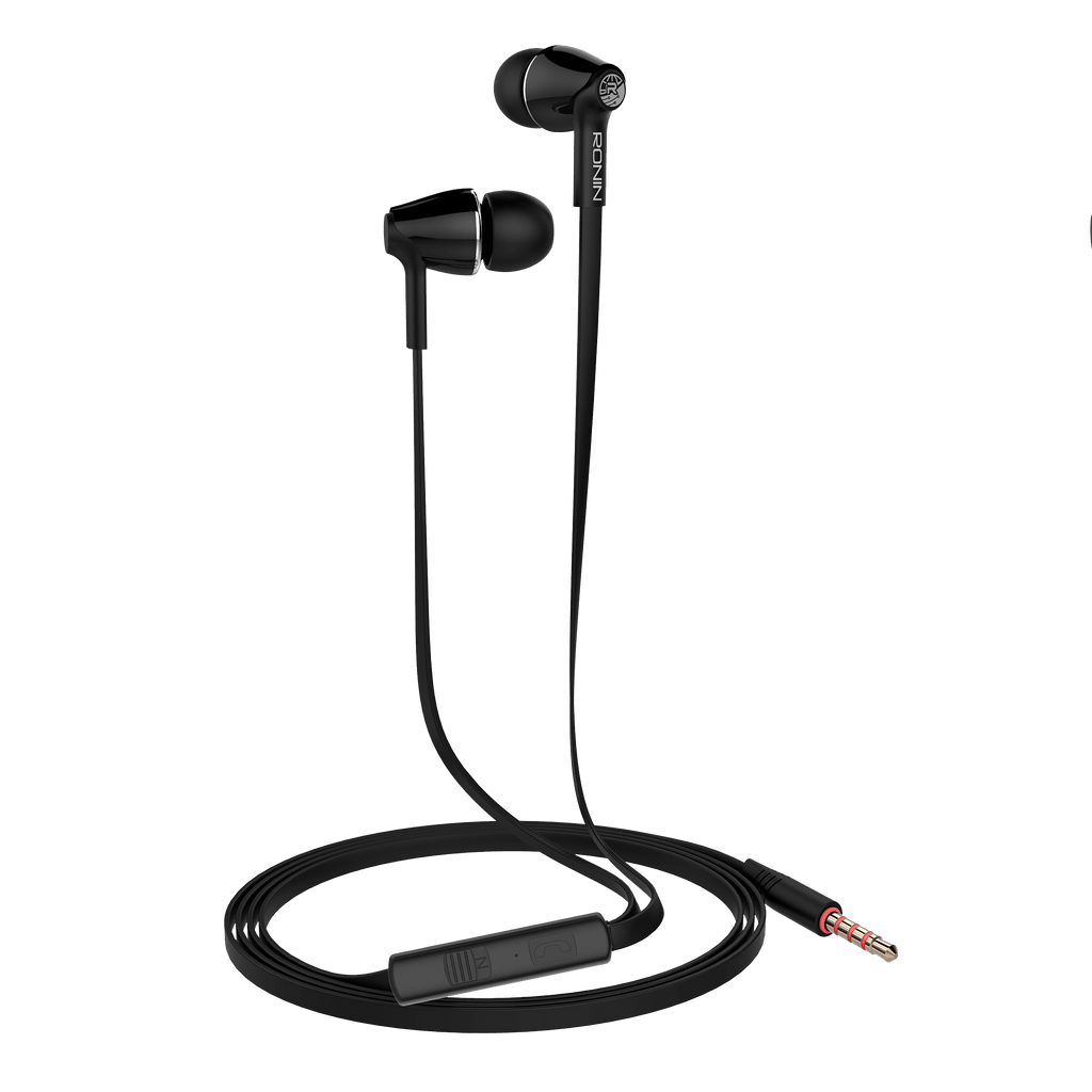 RONiN R-15 Genuine Bass Handsfree with bio-cellulose diaphragm, delivering deep bass and clear treble for an immersive sound experience.