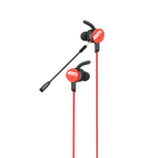 RONiN R-007 Gamerz Handsfree in red, designed for intense gaming sessions with high-definition sound and in-line microphone.