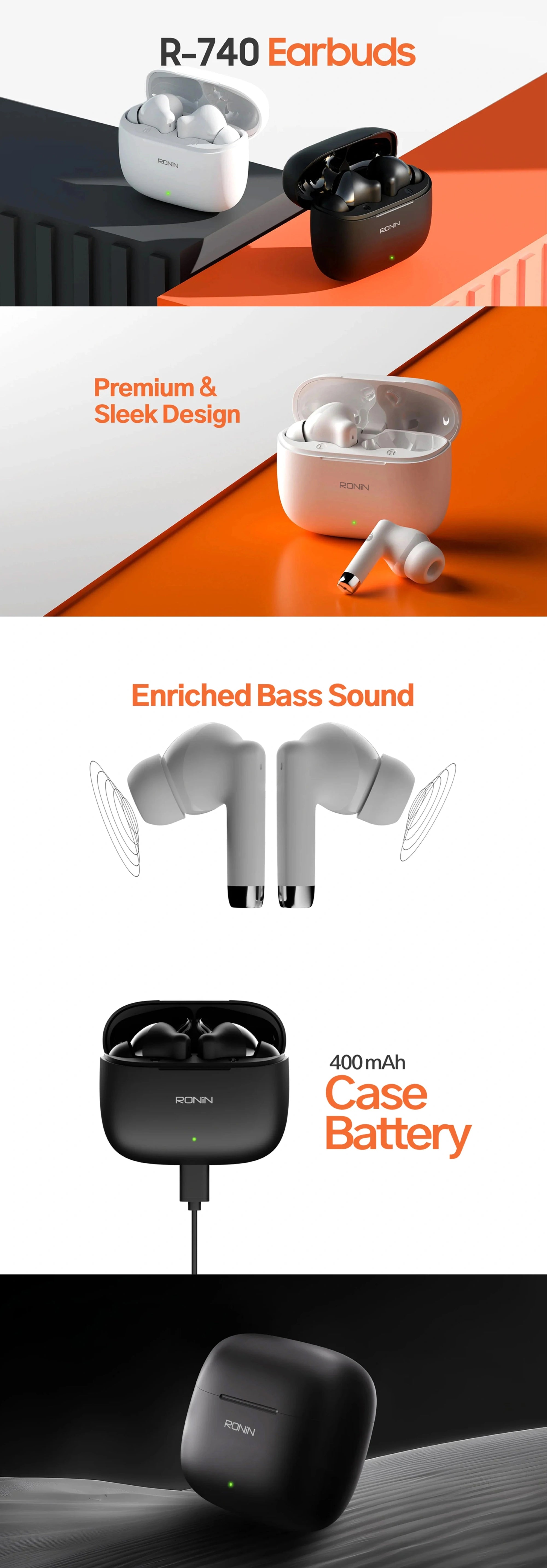 Ronin R740 Vivid Earbuds