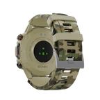 Green RONiN R-012 Rugged Smart Watch, equipped with IP68 water resistance and a sporty silicone strap.
