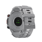 Silver RONiN R-012 Smart Watch, IP68 rated for water resistance, perfect for fitness and health tracking.