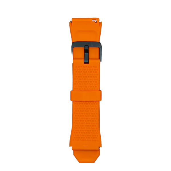 RONiN R-010 Silicone Strap in vibrant orange, designed for a comfortable and secure fit on smartwatches.