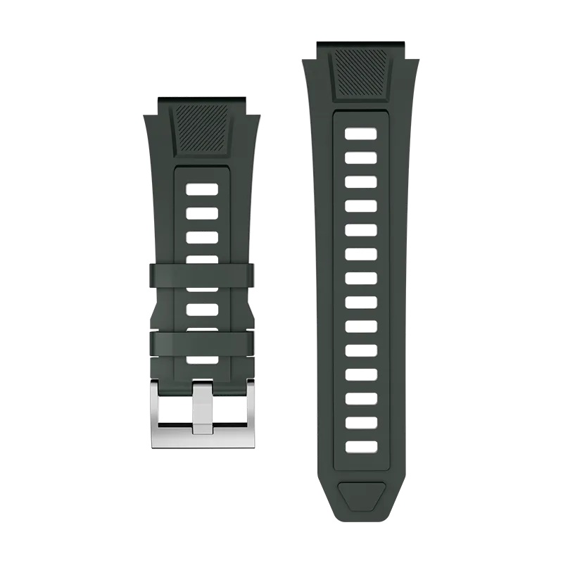 RONiN R-011 Silicone Strap in green, designed for comfort and durability, perfect for an active lifestyle.