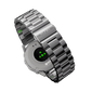 Stylish silver RONiN R-012 LUXE Smart Watch with fitness tracking and SpO2 monitoring, perfect for an active lifestyle.