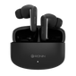 Black RONiN R-140 Earbuds with active noise cancellation and touch controls for seamless listening.