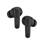 Black RONiN R-140 Earbuds with active noise cancellation and touch controls for seamless listening.
