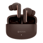 Brown RONiN R-140 Earbuds with environmental noise reduction, perfect for on-the-go audio.