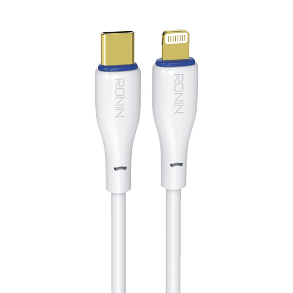 RONiN R-2010 Type-C to iOS high-speed charging cable, durable design for fast charging and seamless data transfer with iOS devices.