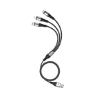 RONiN R-305 cable in braided finish, offering 1.2 meters length, ideal for simultaneous charging of multiple devices.