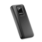 RONiN R-4020 Power Bank, black model with digital display and dual USB output for multiple device charging.
