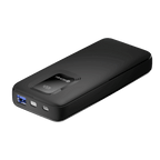 RONiN R-4020 black power bank with 22.5W fast-charging capability, designed for quick energy refills