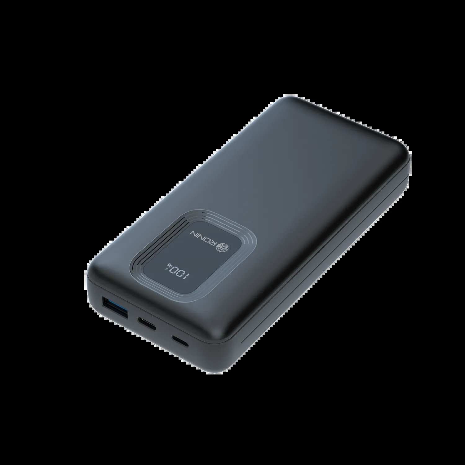 RONiN R-4025 Power Bank, featuring dual output ports for simultaneous device charging.