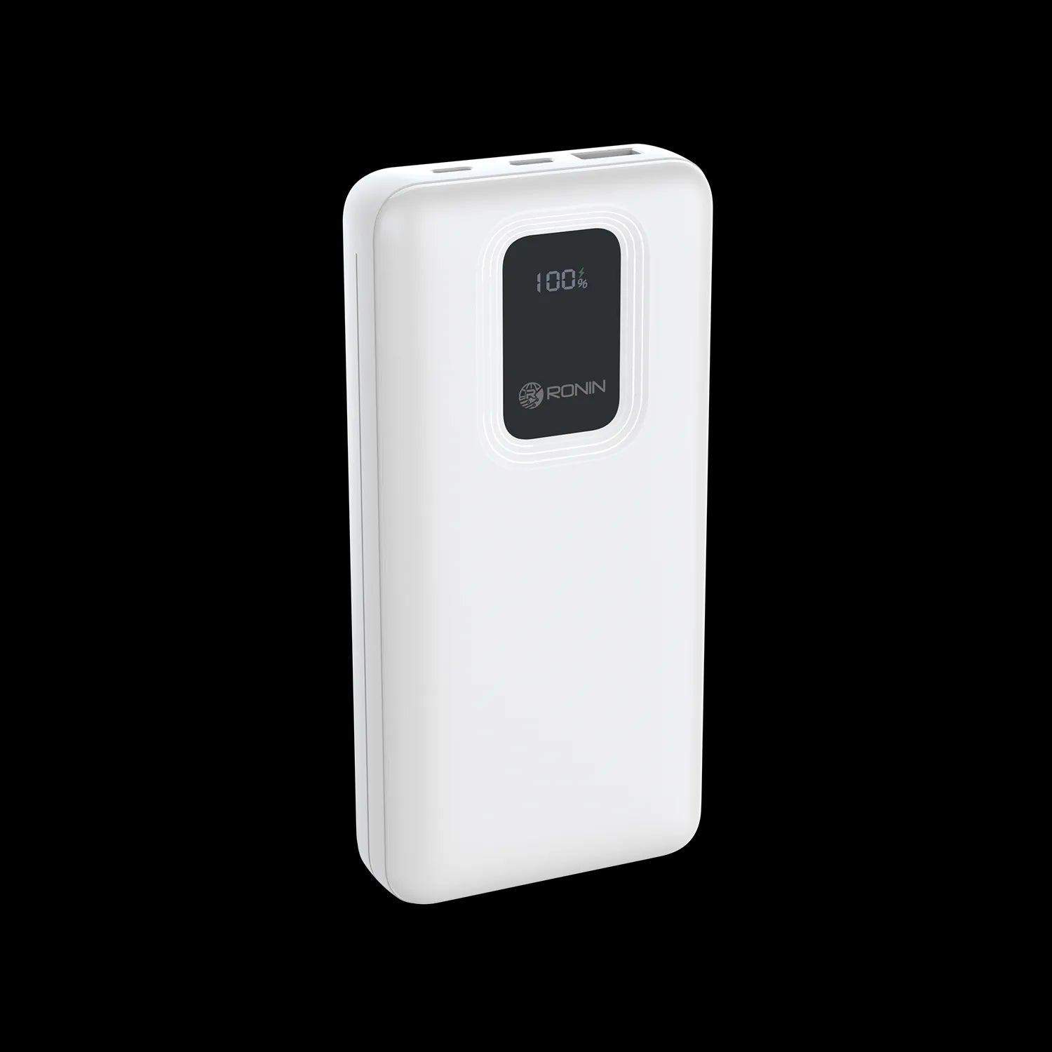 RONiN R-4025 Power Bank, 20000mAh with Type-C and Lightning input options for versatility.