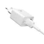 White RONiN R-615 charger with Micro-USB, Lightning, and Type-C compatibility for versatile charging options.