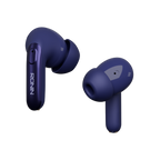 RONiN R-7030 earbuds in blue, with a compact charging case providing multiple charges for extended listening.