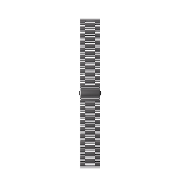 RONiN R-012 Luxe Smart Watch Strap in silver chain design, adding a touch of elegance to any smartwatch with its polished finish.