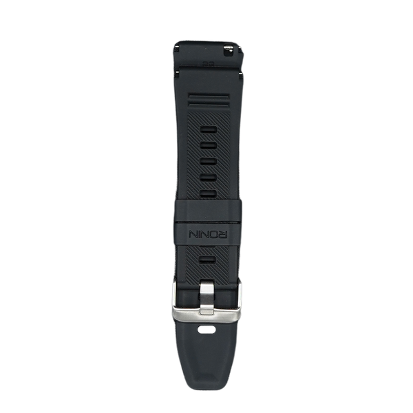 RONiN R-012 Rugged Smart Watch Strap in black, designed for a bold look and secure fit during active wear.