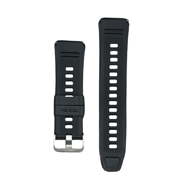 RONiN R-012 Rugged Smart Watch Strap in black, designed for a bold look and secure fit during active wear.