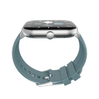 RONiN R-06 Smart Watch in silver with teal strap, showcasing a 360x360 resolution display for clear visuals.