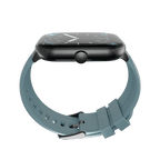 Black RONiN R-06 Smart Watch with teal strap, combining style with functionality for everyday use.