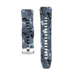 RONiN R-012 Rugged Smart Watch Strap in black camouflage, designed for a bold look and secure fit during active wear.