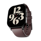 RONiN R-07 Smart Watch in black with a maroon strap, combining modern aesthetics with functionality.