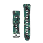 RONiN R-012 Rugged Smart Watch Strap in green camouflage, designed for a bold look and secure fit during active wear.