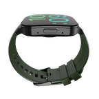 RONiN R-07 Smart Watch in black and grass green, designed for fitness enthusiasts