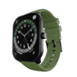 Black RONiN R-06 Smart Watch with grass green strap, featuring a 1.43-inch TFT display and cloud-based watch faces.
