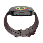 RONiN R-07 Smart Watch in black with a maroon strap, combining modern aesthetics with functionality.