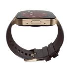 RONiN R-07 Smart Watch in gold and maroon, offering elegance alongside health and fitness tracking.