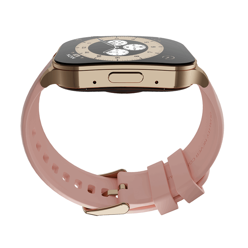 RONiN R-07 Smart Watch in gold and pink, providing a chic look with smart functionality.