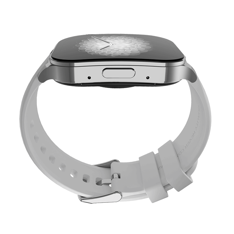 RONiN R-07 Smart Watch featuring a sleek silver dial and grey strap, ideal for everyday wear.