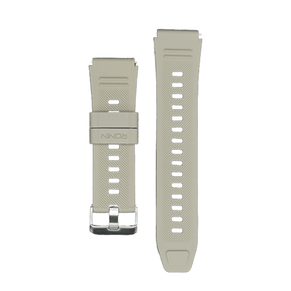 RONiN R-012 Rugged Smart Watch Strap in white, designed for a bold look and secure fit during active wear.
