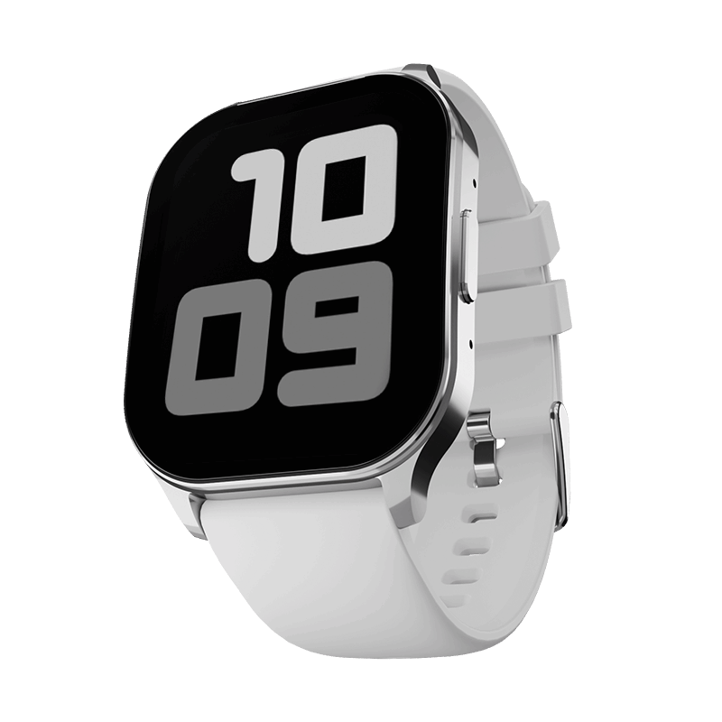 RONiN R-07 Smart Watch featuring a sleek silver dial and grey strap, ideal for everyday wear.